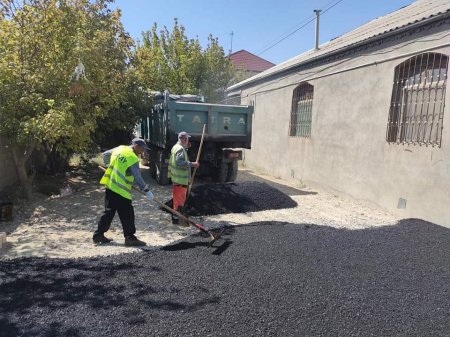 Abşeronun kənd və qəsəbələrinin küçələrinə asfalt örtüyü çəkilir – İradə Gülməmmədova əraziyə gəldi