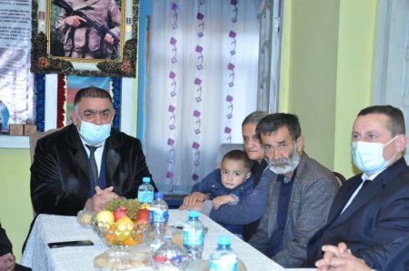 Şəhid ailəsi ziyarət olunmuşdur