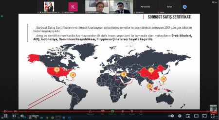 Fermerlərin ixraca təşviqi barədə onlayn seminar keçirilib