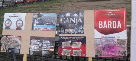 Brüsseldə Ermənistanın hərbi cinayətlərinə qarşı etiraz aksiyası keçirilib