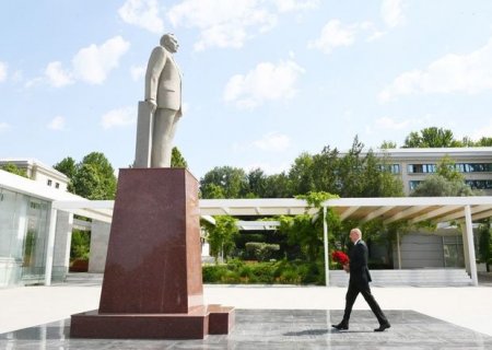 İlham Əliyev Mingəçevirdə səfərdədir