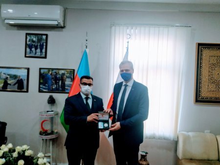 Novruz Aslanov Avropa Birliyinin Azərbaycan Nümayəndəliyinin rəhbəri, səfir Kestutis Yankauskasla görüşüb