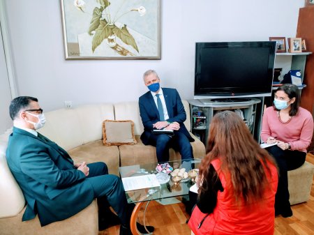 Novruz Aslanov Avropa Birliyinin Azərbaycan Nümayəndəliyinin rəhbəri, səfir Kestutis Yankauskasla görüşüb