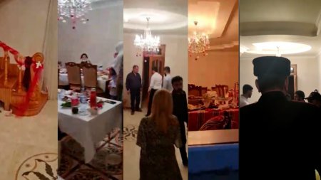 Paytaxtın Sabunçu rayonunda nişan mərasiminin keçirilməsi aşkarlanıb