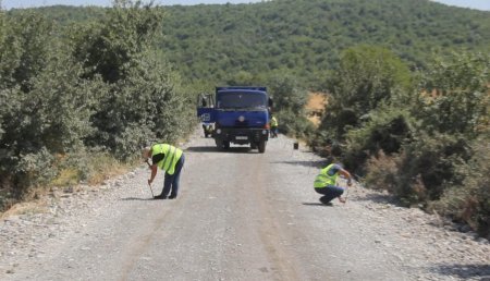 İsmayıllıda kənd yollarının tikintisi davam etdirilir