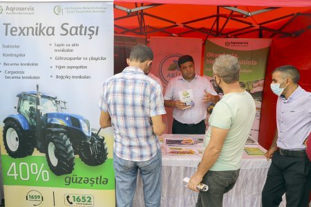 Şəkidə keçirilən toxum sərgi-satış yarmarkasında 30-dan çox toxum sortu təqdim edilib