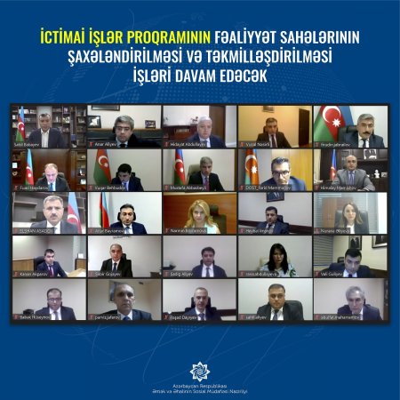 İctimai işlər proqramının fəaliyyət sahələrinin şaxələndirilməsi və  təkmilləşdirilməsi işləri davam edəcək