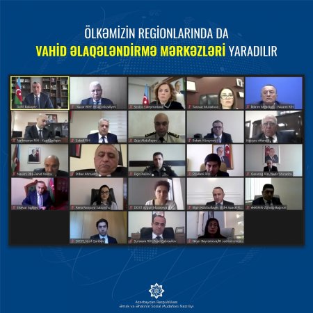 Vahid əlaqələndirmə mərkəzləri üzrə Komissiyanın iclası keçirilib