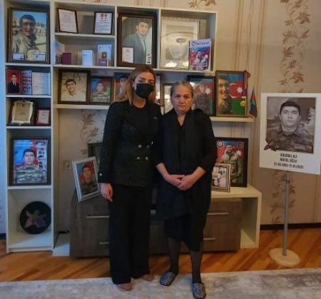 Könül Nurullayeva Vətən müharibəsi şəhidlərinin ailə üzvlərilə görüşüb