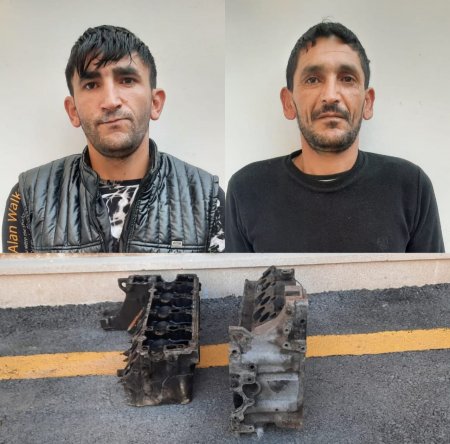 Mikroavtobusun mühərrikini oğurlayan qardaşlar saxlanılıb