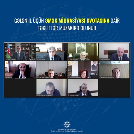 Gələn il üçün əmək miqrasiyası kvotasına dair təkliflər müzakirə olunub