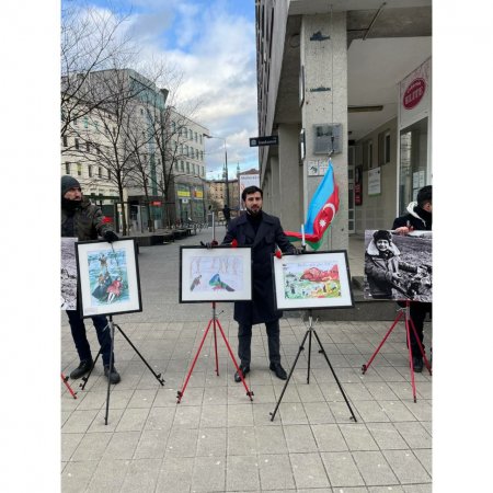 Poznanda Xocalı soyqırımı ilə bağlı aksiya keçirilib