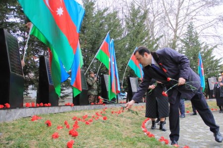 İsmayıllıda Xocalı soyqırımının 30-cu ildönümü ilə əlaqədar “Soyqırım abidəsi”nə yürüş təşkil edilib