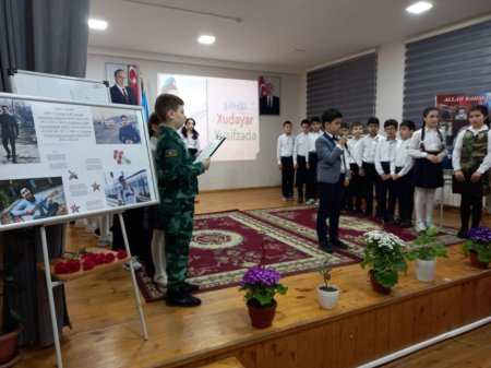 Nəsimi rayonunda yerləşən 14 nömrəli məktəbdə Şəhid Teymur Osmanlının xatirəsi anıldı