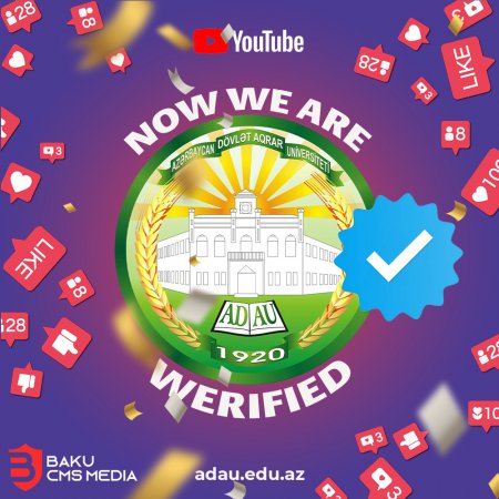 ADAU TV ölkəmizdə yutub platformasının rəsmi təsdiq nişanını əldə edən ilk universitet kanalı olub