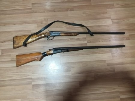 Şirvan Şəhər Polis Şöbəsinin əməkdaşları tərəfindən qanunsuz saxlanılan odlu silahların könüllü olaraq təhvil verilməsi
