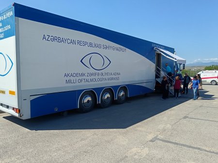 Səhiyyə Nazirliyi və nazirliyin akademik Zərifə Əliyeva adına Milli Oftalmologiya Mərkəzi tərəfindən Zəngilan rayonunda ikigünlük oftalmoloji səyyar müayinələr keçirilir