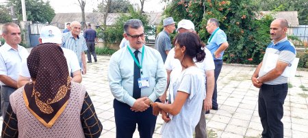 Novruz Aslan Kürdeldarbəyli kəndində seçicilərlə görüşüb