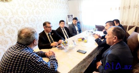 Novruzəli Aslanov İsmayıllıda şəhid ailələrini ziyarət edib -Fotolar