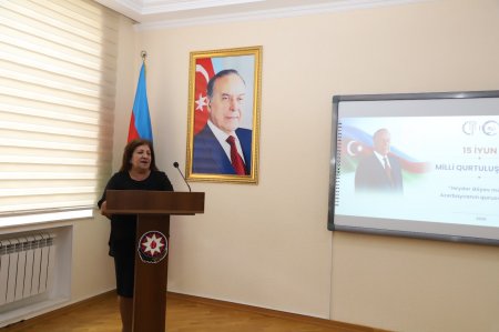 Bitki Mühafizə və Texniki Bitkilər Elmi-Tədqiqat İnstitutunda 15 İyun – Milli Qurtuluş Gününə həsr olunmuş tədbir keçirilib